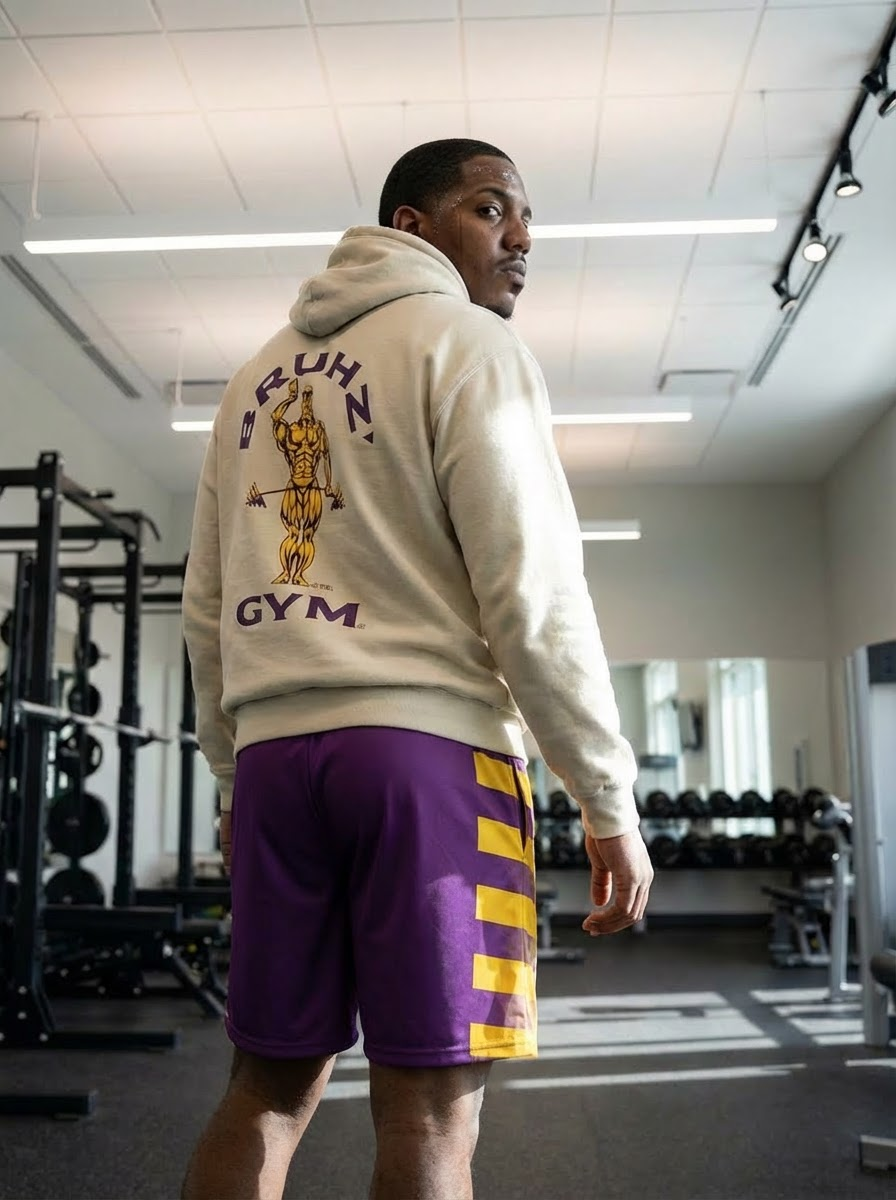 Bruhz' Gym Double Sided Multicolor - Unisex Heavy Blend™ Hooded Sweatshirt