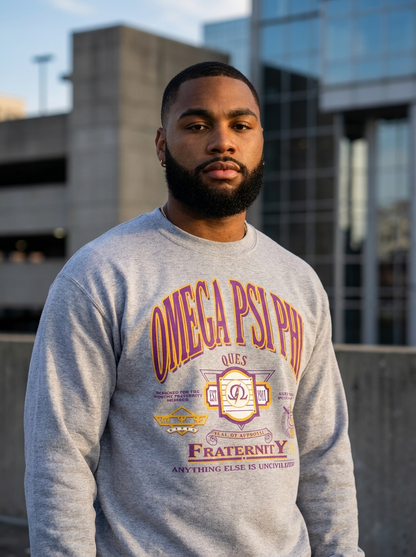 Vintage 80's Omega Psi Phi Seek n Groove  - Unisex Sweatshirt