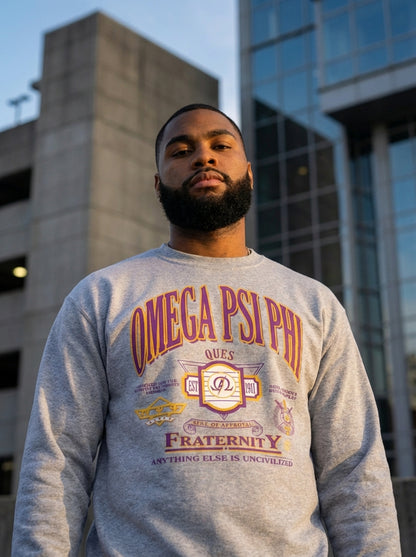 Vintage 80's Omega Psi Phi Seek n Groove  - Unisex Sweatshirt