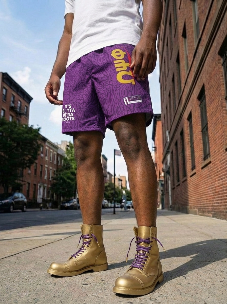 Omega Psi Phi Da Boots - Men's Athletic Shorts
