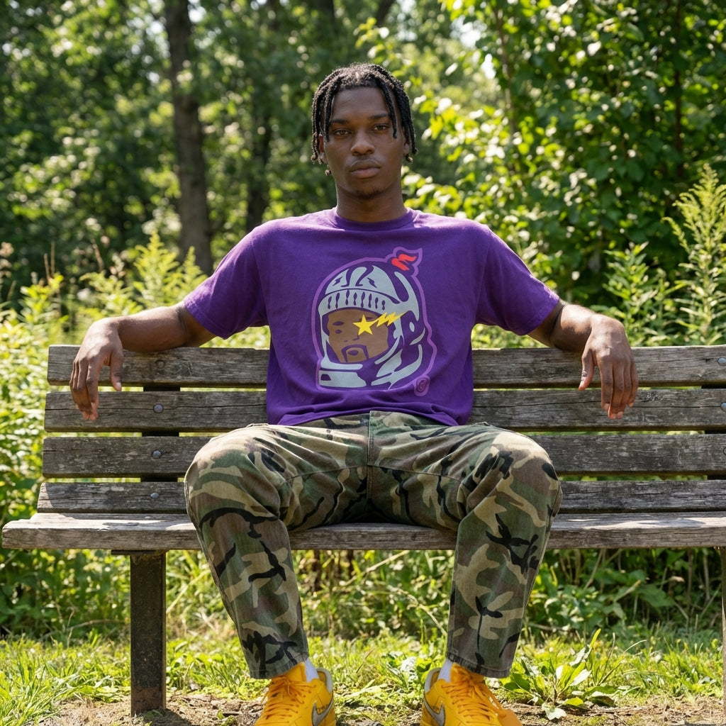 BBQ Full Colored Head - Unisex Heavy Cotton Tee