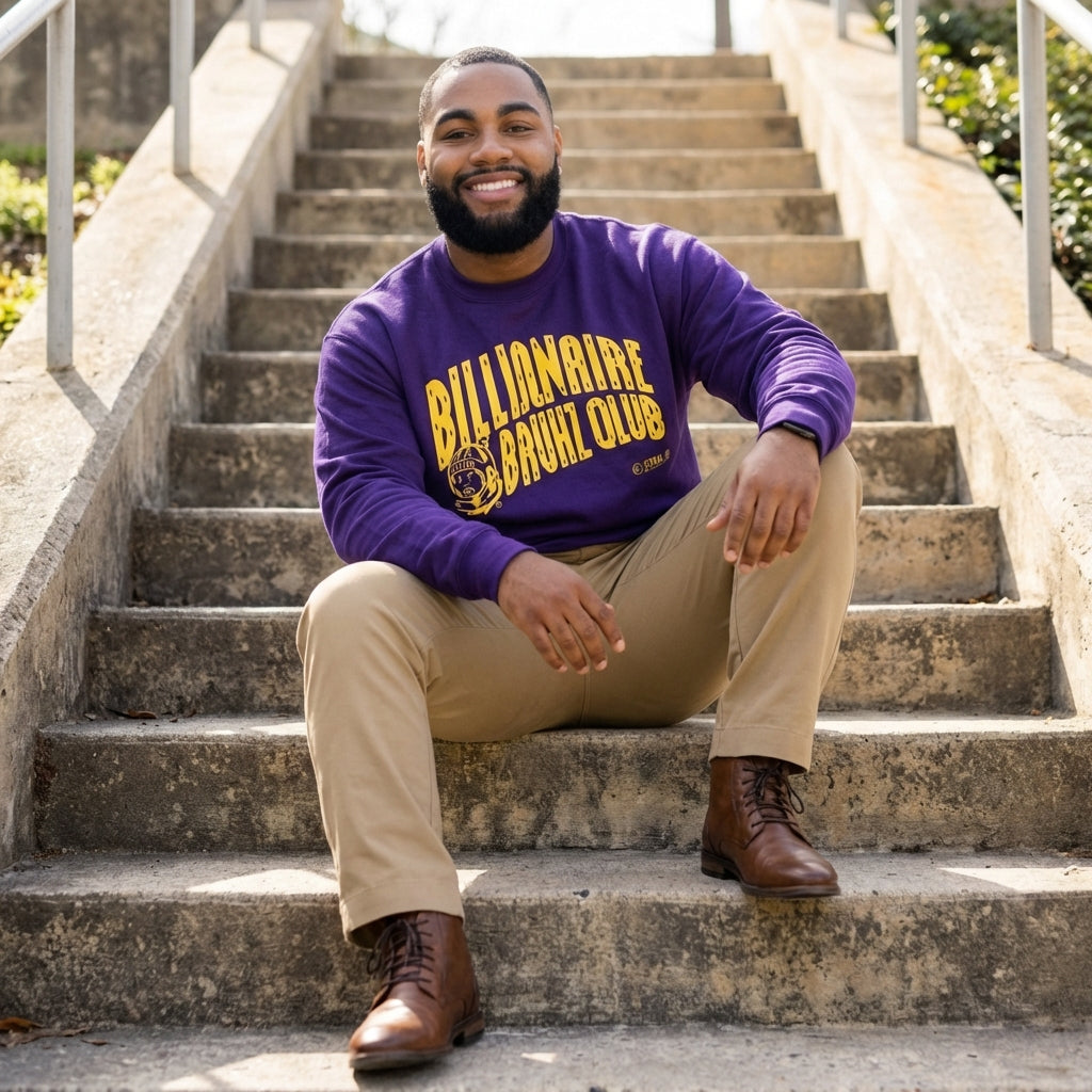 Bruhz Qlub Omega Psi Phi - Unisex Heavy Blend™ Crewneck Sweatshirt