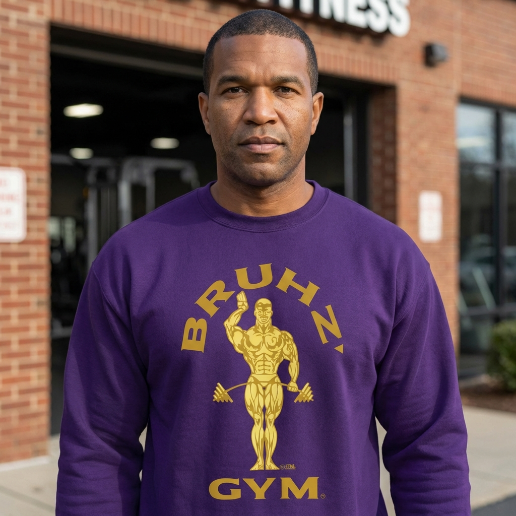 Bruhz' Gym Multi Color - Unisex Heavy Blend™ Crewneck Sweatshirt