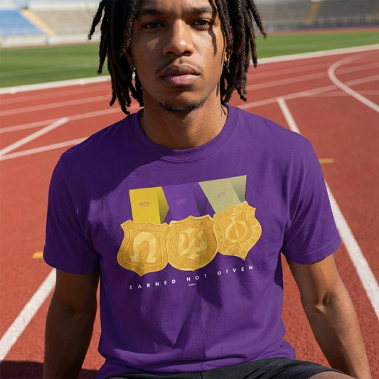 Earned Not Given Omega Psi Phi - Unisex Heavy Cotton Tee