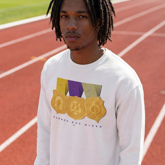 Earned Not Given Omega Psi Phi - Unisex Heavy Blend™ Crewneck Sweatshirt