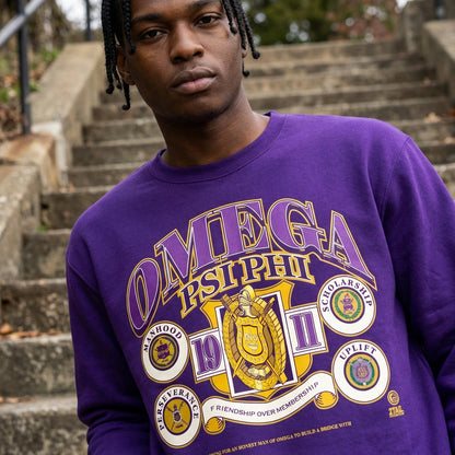 FOM Omega Psi Phi - Unisex Heavy Blend™ Crewneck Sweatshirt