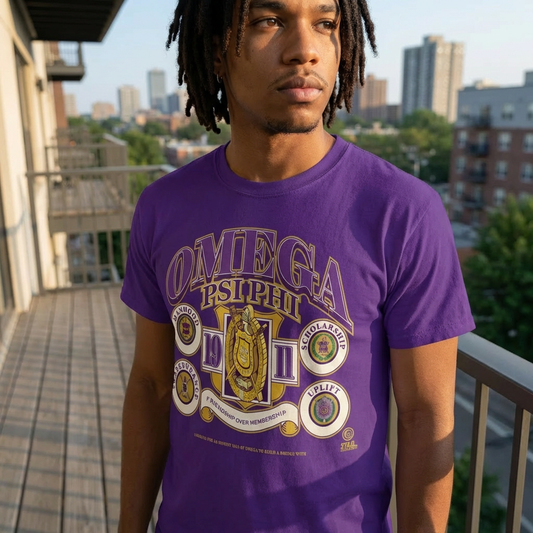 FOM Omega Psi Phi - Unisex Heavy Cotton Tee