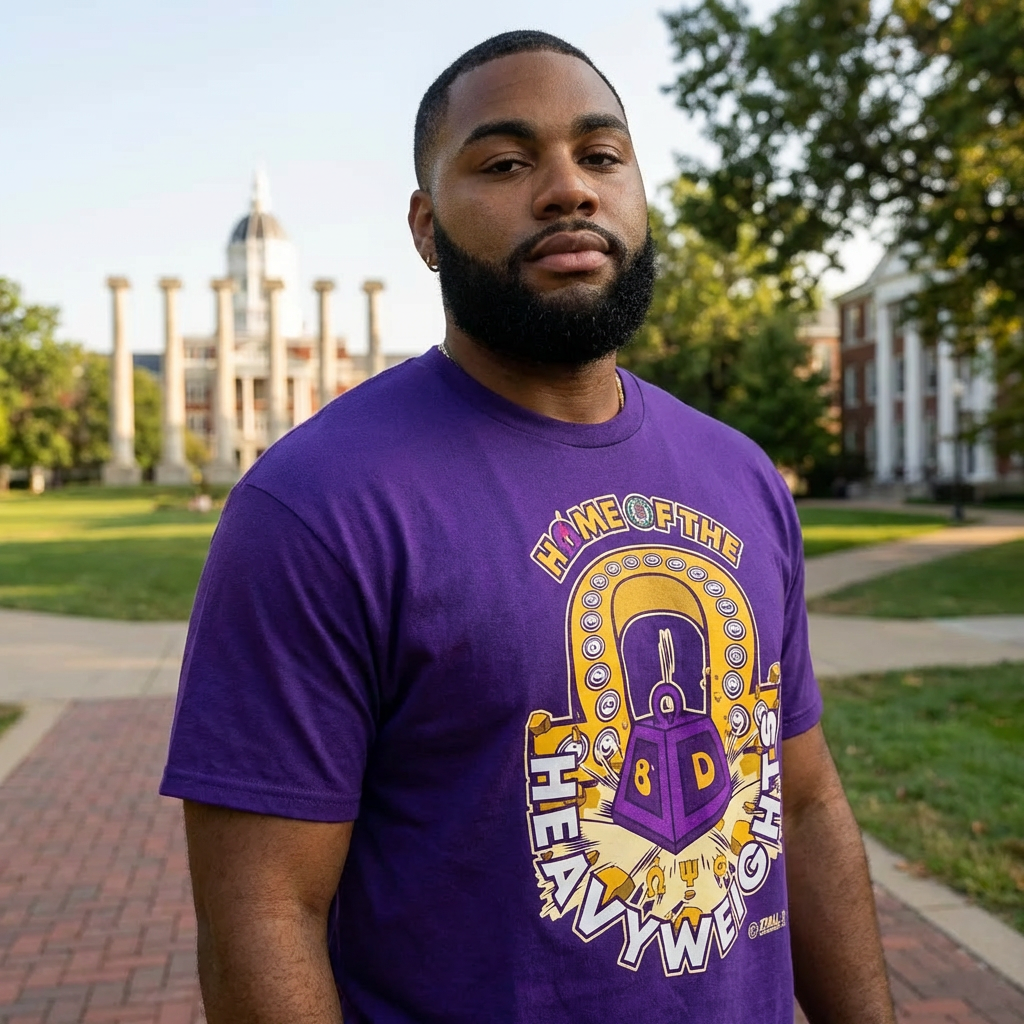 Heavyw8 Eighth District of Omega Psi Phi - Unisex Heavy Cotton Tee