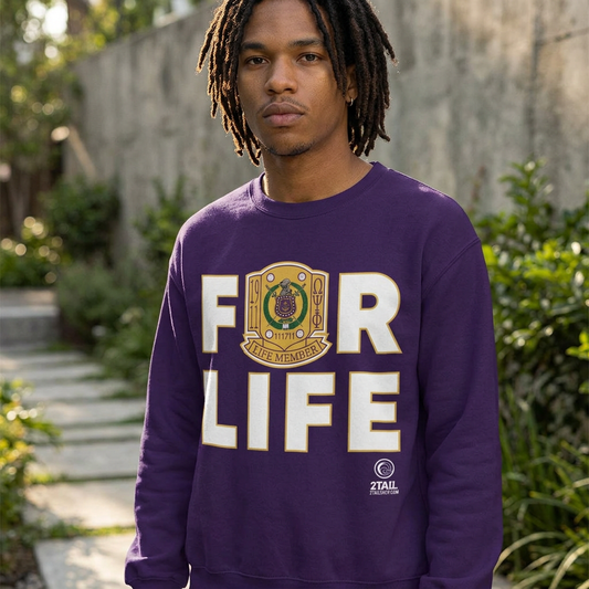 Omega Psi Phi for Life - Unisex Heavy Blend™ Crewneck Sweatshirt