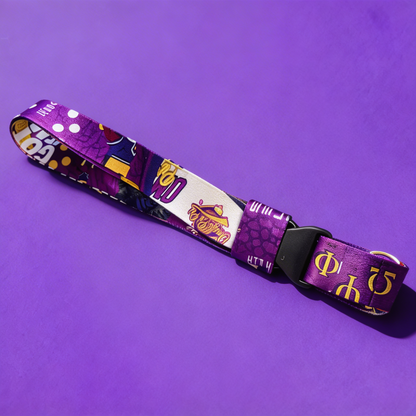 Omega Psi Phi Lanyard - Satin Screen Printed