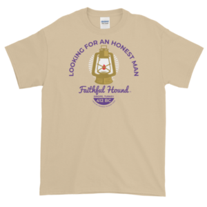 Diogenes Badge Purple Alt - Short-Sleeve T-Shirt