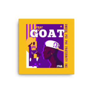 Omega Psi Phi GOAT - Canvas