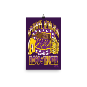 Omega Psi Phi Vintage 90s SOBAT - Photo paper poster