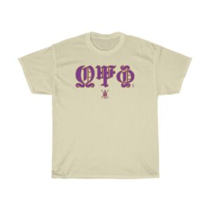 Old English and Shield Omega Psi Phi - Unisex Heavy Cotton Tee