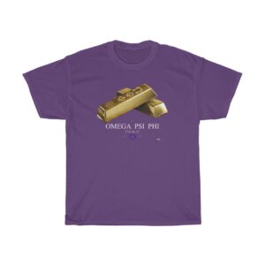 Omega Psi Phi Gold Bricks - Unisex Heavy Cotton Tee