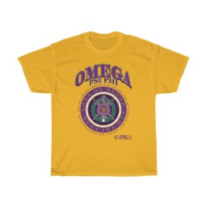 Wheel of Omega Psi Phi - Unisex Heavy Cotton Tee