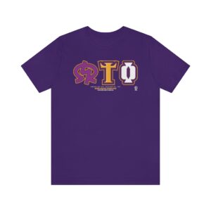 University Letters Omega Psi Phi - Unisex Jersey Short Sleeve Tee