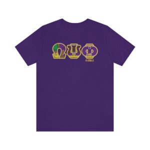 Bruhz Letters Omega Psi Phi - Unisex Jersey Short Sleeve Tee