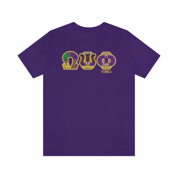 Bruhz Letters Omega Psi Phi - Unisex Jersey Short Sleeve Tee