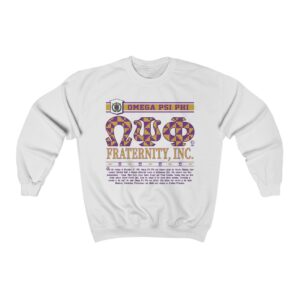 Vintage Checkered Omega Psi Phi - Unisex Heavy Blend™ Crewneck Sweatshirt