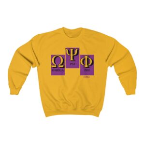 Brotherhood Letters Omega Psi Phi - Unisex Heavy Blend™ Crewneck Sweatshirt