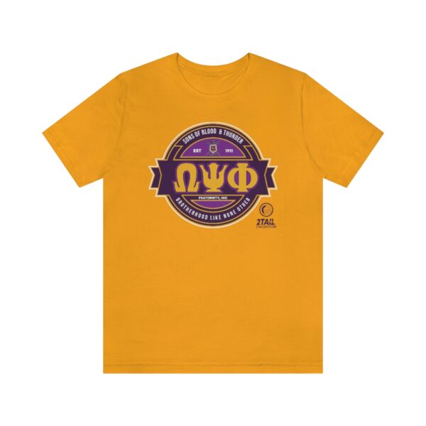 Omega Psi Phi Simple SOBAT Badge - Unisex Heavy Cotton Tee - Image 7