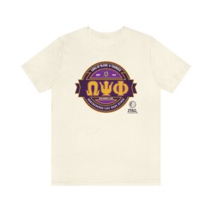 Omega Psi Phi Simple SOBAT Badge - Unisex Heavy Cotton Tee