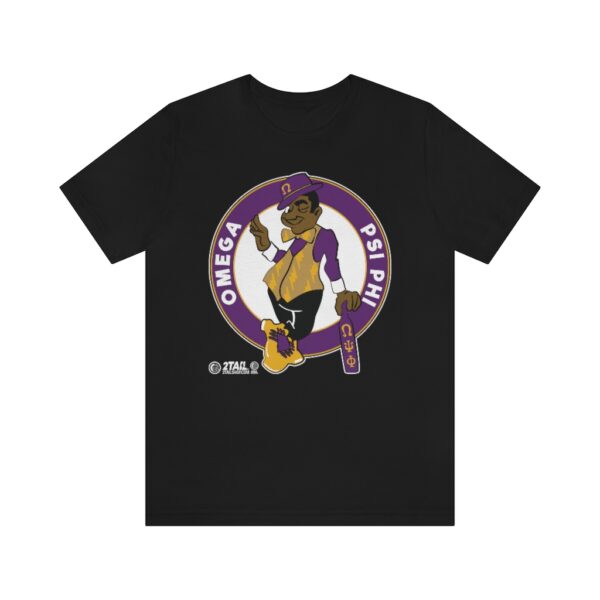 Qeltics Omega Psi Phi - Unisex Jersey Short Sleeve Tee - Image 3
