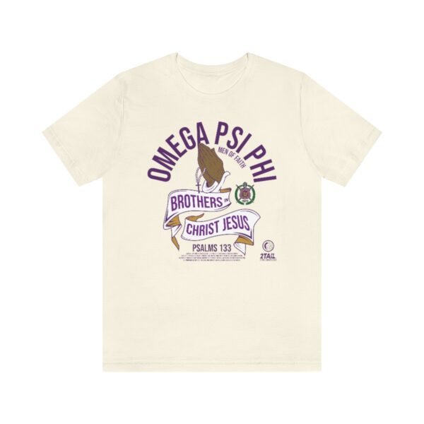 Brothers in Christ Omega Psi Phi - Unisex Jersey Short Sleeve Tee - Image 2