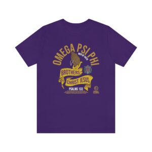 Brothers in Christ Omega Psi Phi - Unisex Jersey Short Sleeve Tee