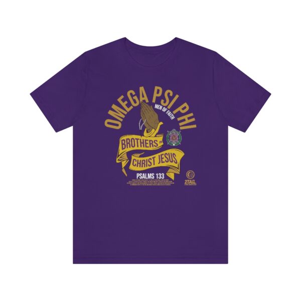 Brothers in Christ Omega Psi Phi - Unisex Jersey Short Sleeve Tee