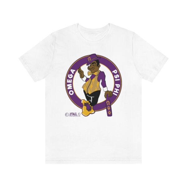 Qeltics Omega Psi Phi - Unisex Jersey Short Sleeve Tee - Image 2