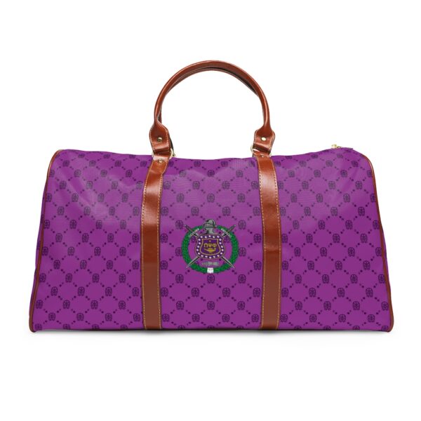 Omega Psi Phi Lux Print 1 - Waterproof Travel Bag