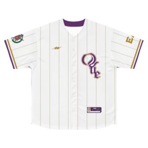 Omega Psi Phi Striped - Men's Baseball Jersey
