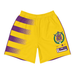 Omega Psi Phi Gradient Striped - Men's Athletic Long Shorts
