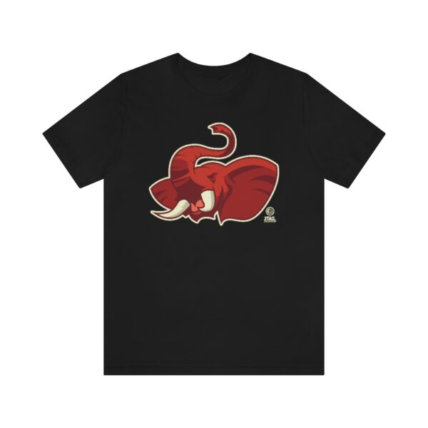 Elephant Head - Unisex Jersey Short Sleeve Tee - Image 3
