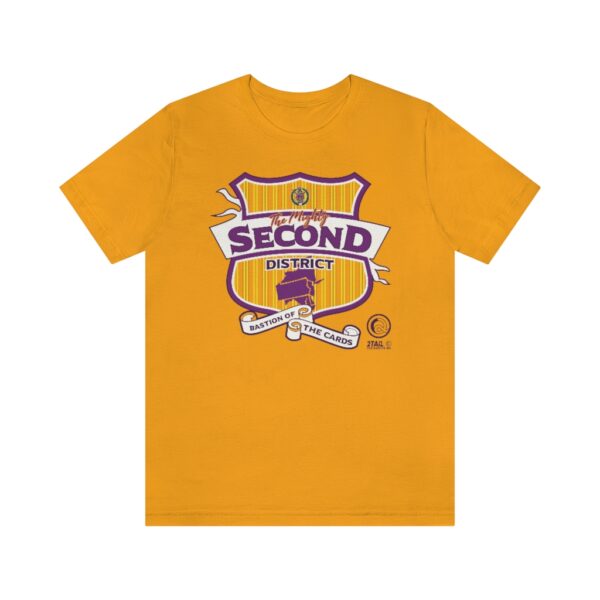 Omega Psi Phi Second District Bastion - Unisex Jersey Short Sleeve Tee - Image 2