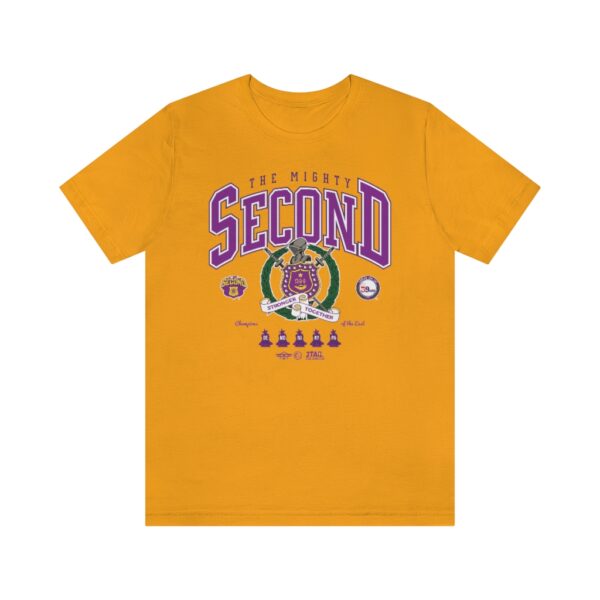 Omega Psi Phi Second District Stronger Together - Unisex Jersey Short Sleeve Tee - Image 2
