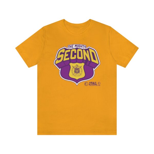 Omega Psi Phi Second D Badge - Unisex Jersey Short Sleeve Tee - Image 5