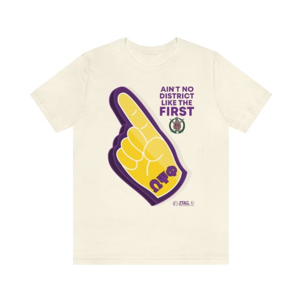 Omega Psi Phi Number 1 District - Unisex Jersey Short Sleeve Tee - Image 4