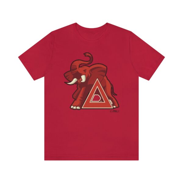 Redz Elephant - Unisex Jersey Short Sleeve Tee - Image 4