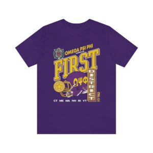 Omgea Psi Phi Vintage First D - Unisex Jersey Short Sleeve Tee