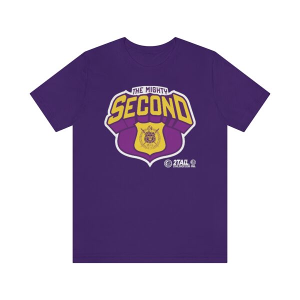 Omega Psi Phi Second D Badge - Unisex Jersey Short Sleeve Tee