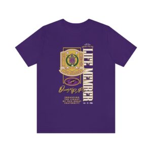 Omega Psi Phi Life Memeber - Unisex Jersey Short Sleeve Tee
