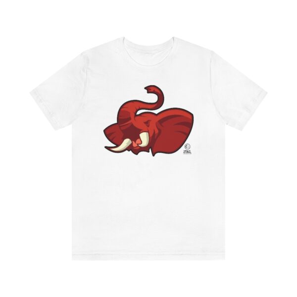 Elephant Head - Unisex Jersey Short Sleeve Tee - Image 2