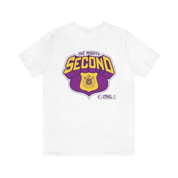 Omega Psi Phi Second D Badge - Unisex Jersey Short Sleeve Tee - Image 2