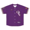 Omega Psi Phi Striped Home Alt - Men's Baseball Jersey