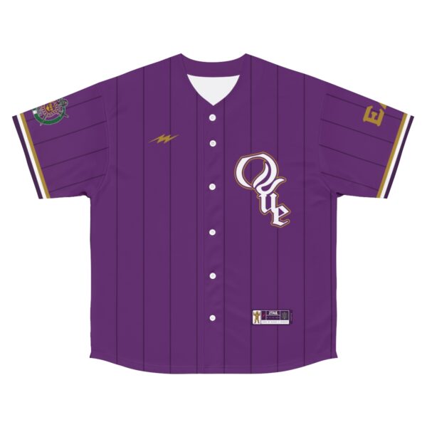 Omega Psi Phi Striped Home Alt - Men's Baseball Jersey