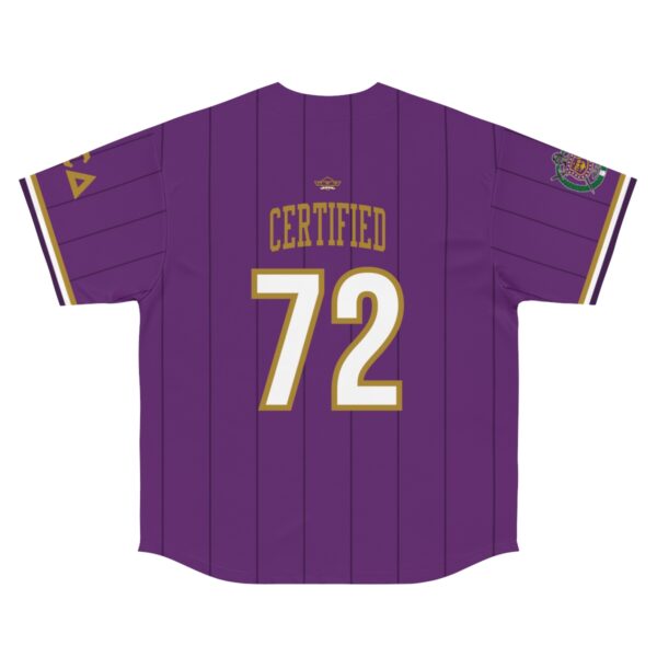Omega Psi Phi Striped Home Alt - Men's Baseball Jersey - Image 2