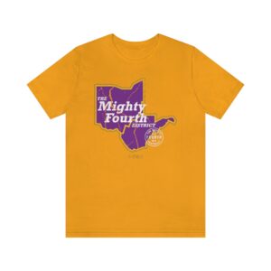 Omega Psi Phi Vintage Mighty Fourth - Unisex Jersey Short Sleeve Tee